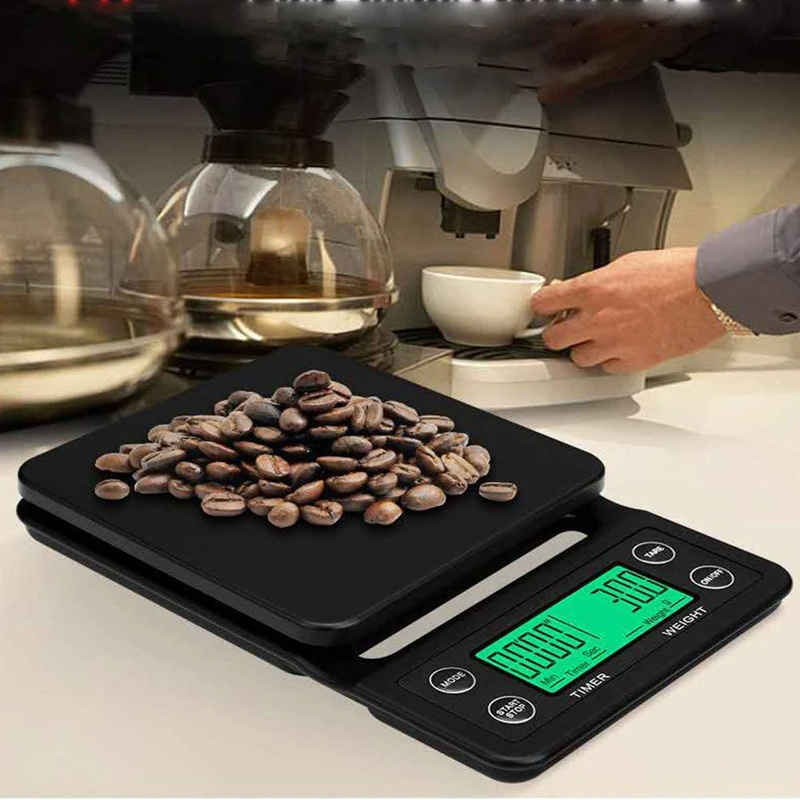 Scale Drip Timer - Electronic Digital Kitchen Scale Portable Coffee
