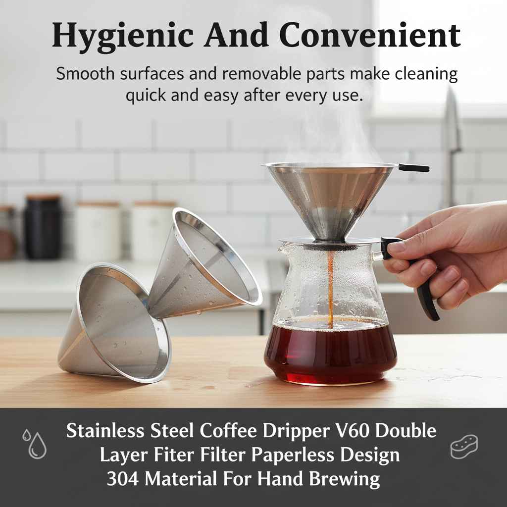 Coffee Equipment V60 - V60 Stainless Steel Coffee Filter Cone