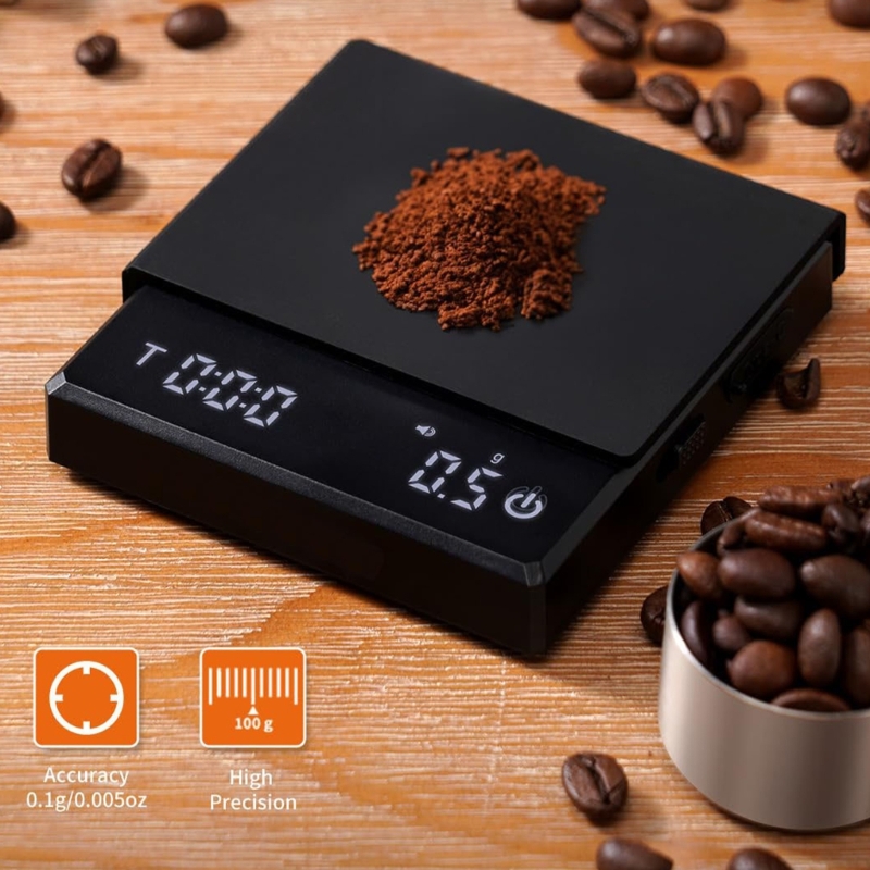 Small Coffee Scale with Timers - Scale Drip Timer review and price