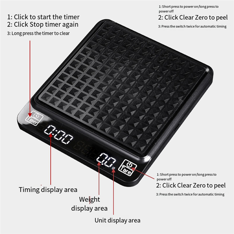 Digital Coffee Scale With Time - Scale Drip Timer review and price