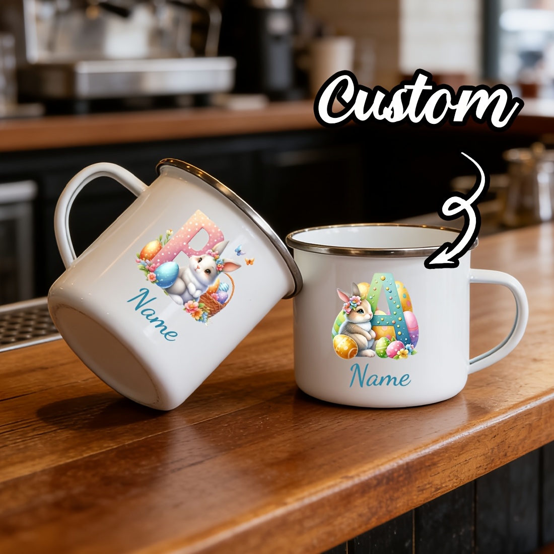 Personalized Mug Floral Initia - Coffee Equipment With Name review and price