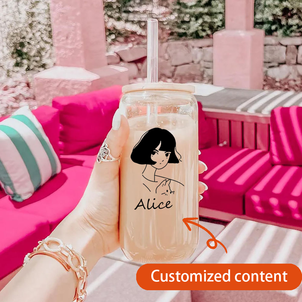 Customized cartoon glass cups, - Coffee Equipment With Name review and price