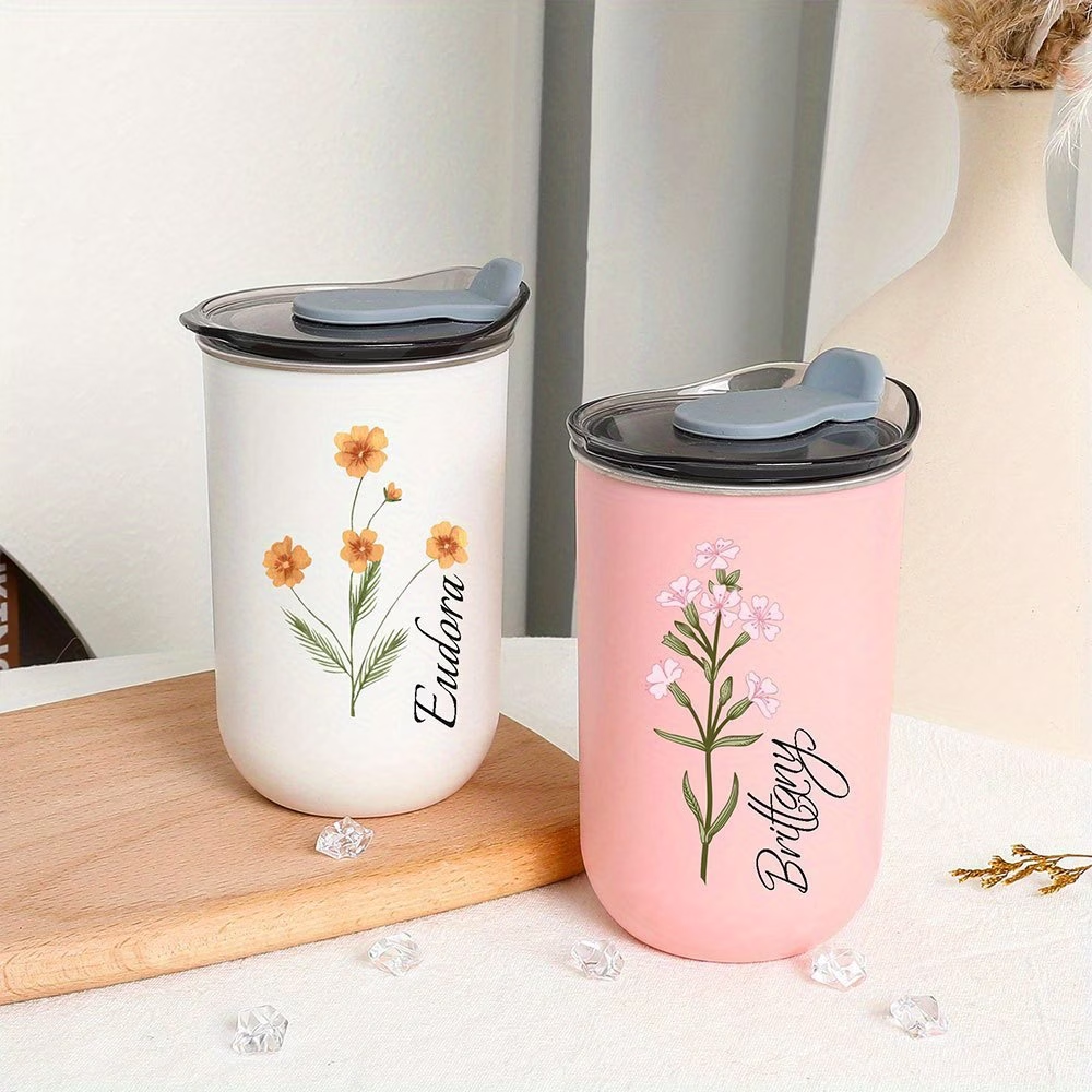 Customized birthday floral mug - Coffee Equipment With Name review and price