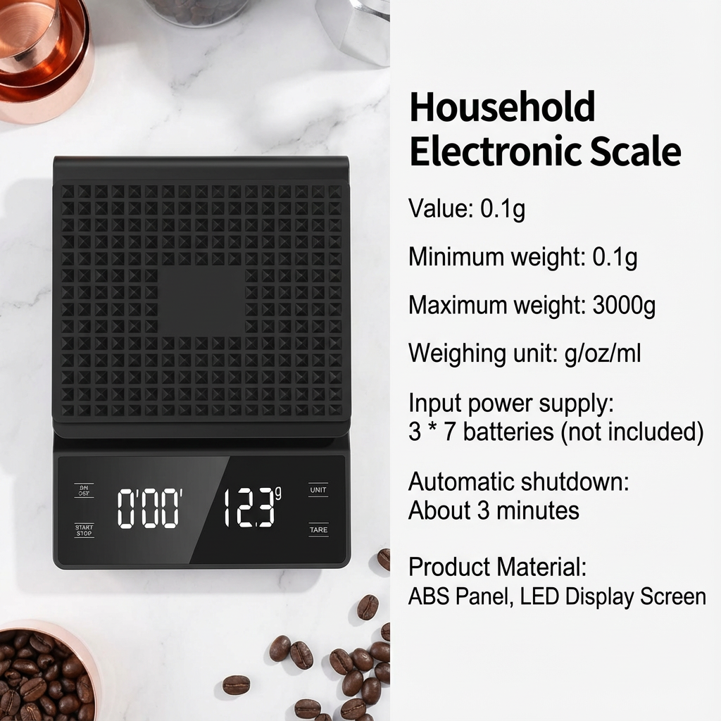 3kg/0.1g Coffee Scale with Tim - Scale Drip Timer review and price