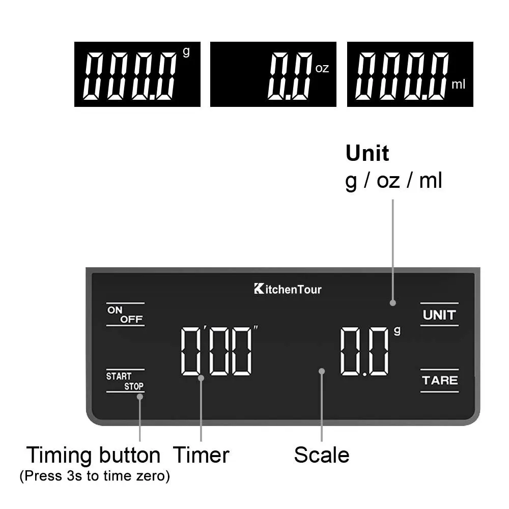 Kitchen Tools Coffee Scale wit - Scale Drip Timer review and price